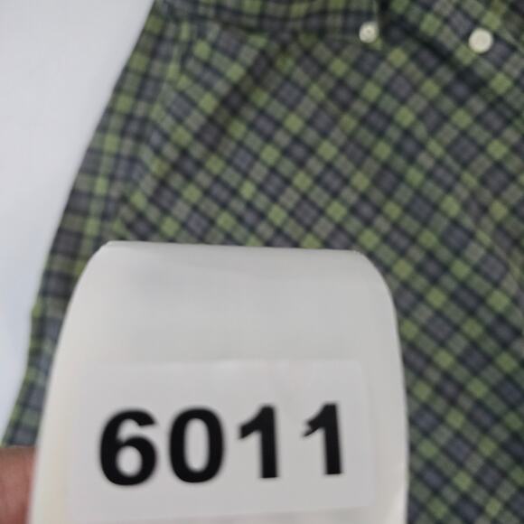 Ralph Lauren Greggor Mens XXL Button-Up Shirt Green Blue Plaid Short Sleeve 6011 - Picture 8 of 8